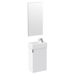 Conj Movel Wc Lavat + Espelho Pike 40 Branco - Sani SANITANA