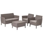 Conj Salemo Lounge Capuccino 5009828- Allibert ALLIBERT