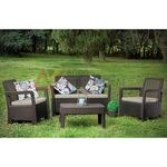 Conj Tarifa 3 Sofas+1 Mesa Branco 582682- Allibert ALLIBERT