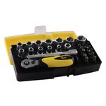 Conjunto Estojo Chave Caixa Crom. Vanadium 25 Peças  1/4  Flux