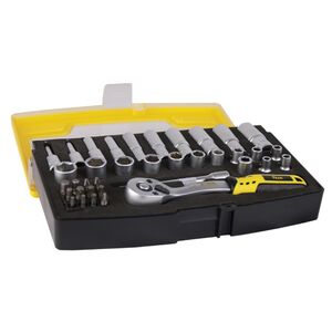 Conjunto Estojo Chave Caixa Cromo Vanadium 37 Peças  1/4  Flux