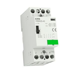 Contactor Modular  25a 4na Manual/automático 230vac Vsm ELKO