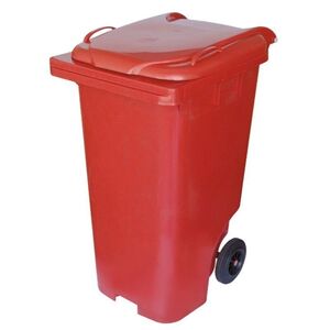 Contentor Lixo 240l C/rodas Vermelho -topack TOPACK