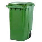 Contentor Lixo 240l C/rodas Vrd Fta640-flora FLORA