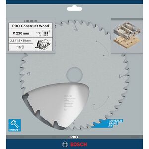Disco Serra Circ Wood 230x30 16 2608640635 - Bosch BOSCH