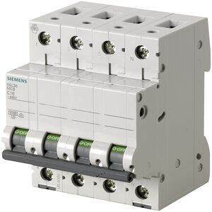 Disjuntor 3p+n 16a-c 4,5ka 5sl3616-7 SIEMENS