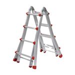 Escada Aluminio Multi Flexivel 3,45mt 4x6 Degraus Flux