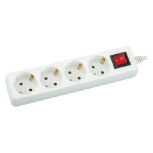 Extensão Quadrupla Com Interruptor 3x1,50mm 3,00mt Flux