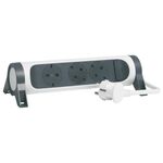 Extensao Rotativa 3x2p+t 1,5m  694527 - Legrand LEGRAND