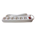 Extensão Sextupla Com Interruptor 3x1,50mm 3,00mt Flux