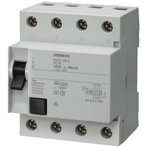 Interruptor Diferencial 4p 125a 300ma 5sm3645-0 SIEMENS