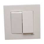 Interruptor Duplo Branco Karre Ref. 9096 VIKO by Panasonic