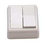 Interruptor Duplo Branco Vera Ref. 90681 VIKO by Panasonic