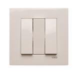 Interruptor Triplo Branco Karre Ref. 909 VIKO by Panasonic