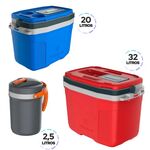 Kit Caixa Ter 32l+20l+2 Flip Top 2,5l Azu Termolar TERMOLAR