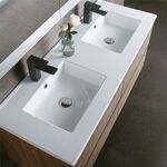 Lavatorio Flate 121x46  Duplo Branco - Aml AML