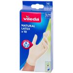 Luva Latexnatural Tam.m/g Cj10 Un - Vileda VILEDA