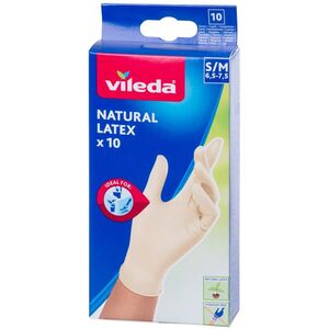 Luva Latexnatural Tam.p/m Cj10 Un - Vileda VILEDA