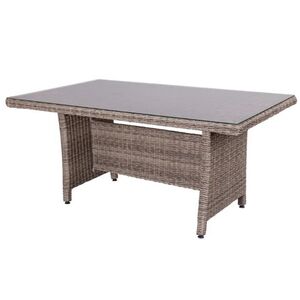 Mesa Envejecido Rattan / Vidro 83437-  Ldk LDK GARDEN