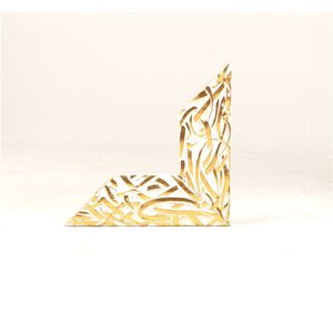 Moldura 26x100  Branco Ouro 0994200437fscm A Me MOLDARTPOVOA