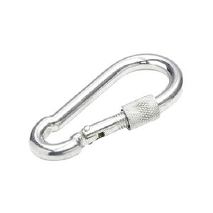 Mosquetão Galvanizado Com Parafuso 80x8mm Flux