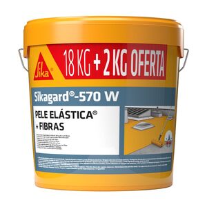 Pele Elast Sikagard 570w Fibras Telha 20kg- Sika SIKA