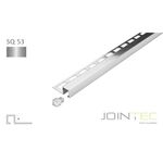 Perfil 2,50ml Square 12,5mm Alum Prata Br-jointec JOINTEC