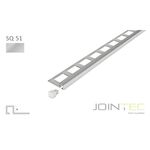 Perfil 2,50ml Square 12,5mm Alum Prata Mt-jointec JOINTEC