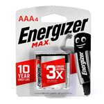 Pilha Max Aaa E92bp4 Bl4 -  Energizer ENERGIZER