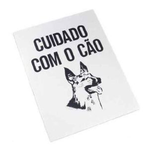 Placa Alum 261 Cuidado C/o Cao 150x200mm- Teicocil TEICOCIL