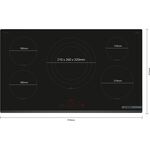 Placa Elect 90 Inducao S6 5p Preto Piv931hc1e- Bosch BOSCH