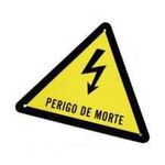 Placa Perigo De Morte Triangular Alum - Teicocil TEICOCIL