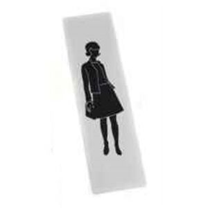 Placa Sinal Ref.112 Mulher 165x45 Alumini-teicocil TEICOCIL