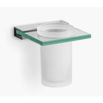 Porta Copo Nuova Cromado Branco-  Roca ROCA