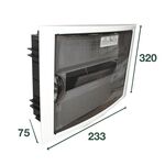 Quadro  12/14 Módulos Porta Opaca Branca Ou Tran QUADROVISEU
