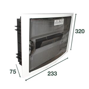 Quadro  12/14 Módulos Porta Opaca Branca Ou Tran QUADROVISEU