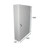 Quadro 150 Módulos Exterior Metálico  01.219/150 QUADROVISEU