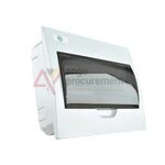 Quadro Plástico 12 Módulos Interior Branco Com Porta Opa SBX