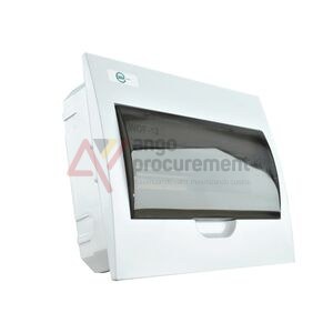 Quadro Plástico 12 Módulos Interior Branco Com Porta Opa SBX