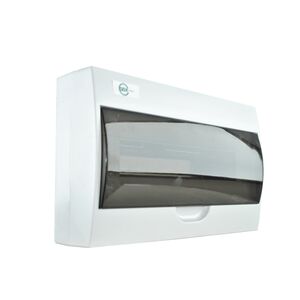 Quadro Plástico 18 Módulos Exterior Branco Com Porta Opa SBX