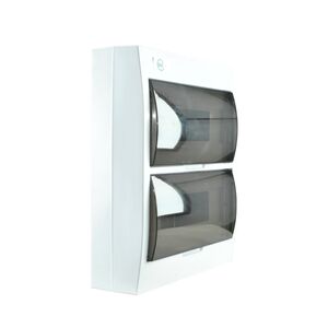 Quadro Plástico 24 Módulos Exterior Branco Com Porta Opa SBX