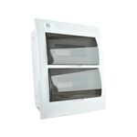 Quadro Plástico 24 Módulos Interior Branco Com Porta Opa SBX