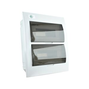 Quadro Plástico 24 Módulos Interior Branco Com Porta Opa SBX
