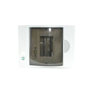 Quadro Plástico 6 Módulos Exterior Branco Com Porta Opac SBX