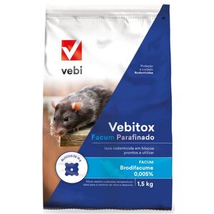Raticida Vebitox Facum Paraf 1,5kg VEBI
