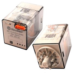 Relé 2 Inversores 10a Bobine 24vac 60.12.8.024.0040 FINDER