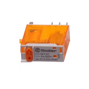 Relé 2 Inversores 8a Bobine 24vac 42.52.8.024.0040 FINDER
