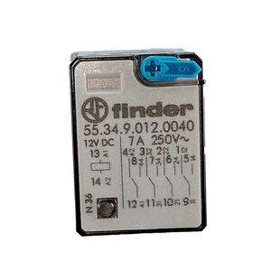 Relé 4 Inversores  7a Bobine: 12vdc  55.34.9.012.0040 FINDER