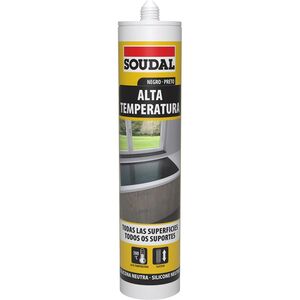 Silicone Preto Alta Temp 290ml Cossatp290 - Soudal SOUDAL
