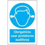 Sinal Obrigaçao Uso Obrig Protec Auditivo400x300mm SINALUX